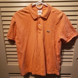 Mens XL Orange Lacoste Polo